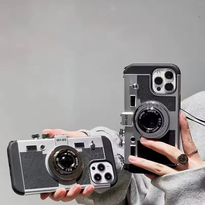 iPhone 3D Retro Vintage Camera Case Cover