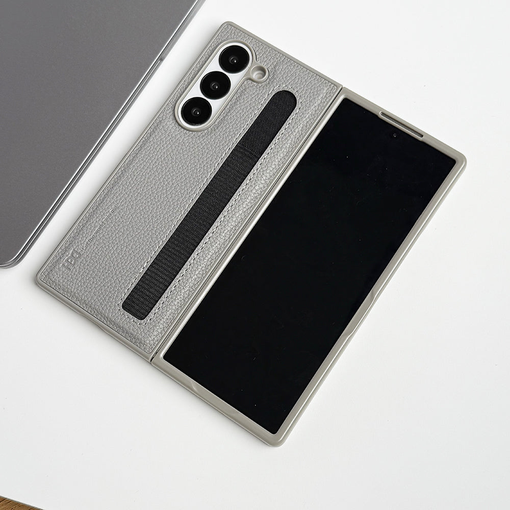 Samsung Galaxy Z Fold 6 PU Leather Case Cover With S Pen