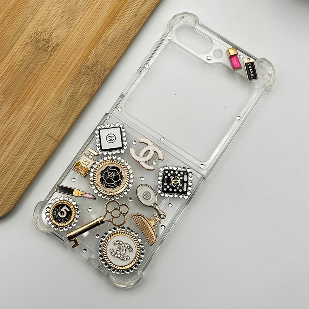 Samsung Galaxy Z Flip 6 Make Up Diamond TPU Transparent Case Cover