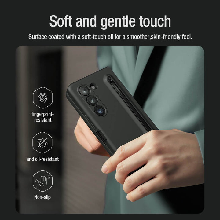 Samsung Galaxy Z Fold 6 Nillkin Flex Pure With S Pen Case Cover (Black)