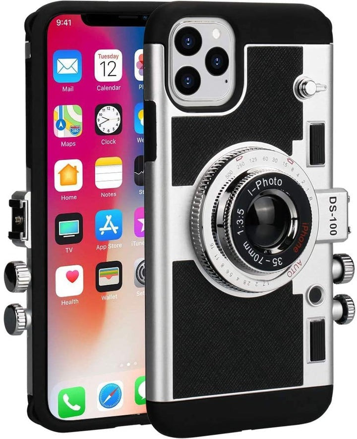 iPhone 15 Series 3D Retro Vintage Camera Case Cover