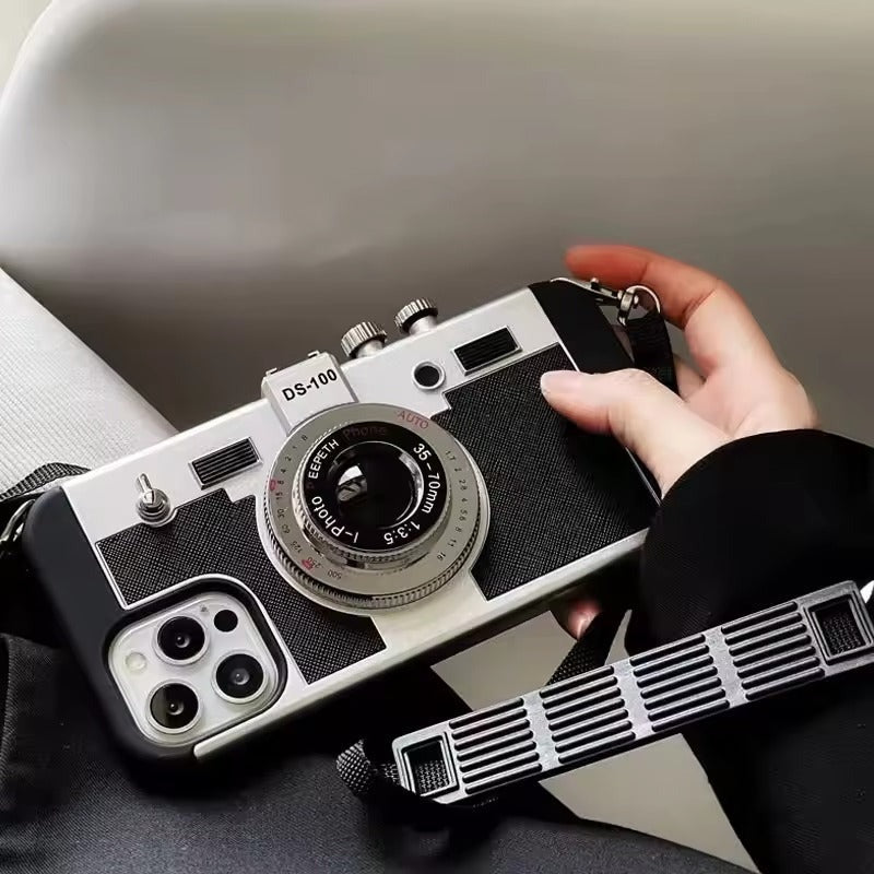 iPhone 3D Retro Vintage Camera Case Cover