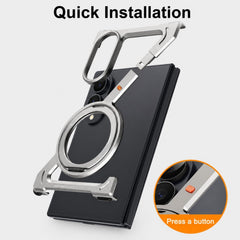 Metal Armor Case for Samsung Galaxy Z Fold 8 | 360° Rotating Ring Stand Cover