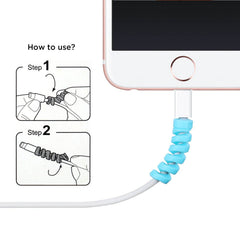 Combo 3-in-1 Desk & Mobile Accessories Combo | Microfiber Cleaning Cloth + Cable Protector + Mobile Phone Holder Stand | Travel Friendly Tech Essentials Kit for Home Office & Daily Use