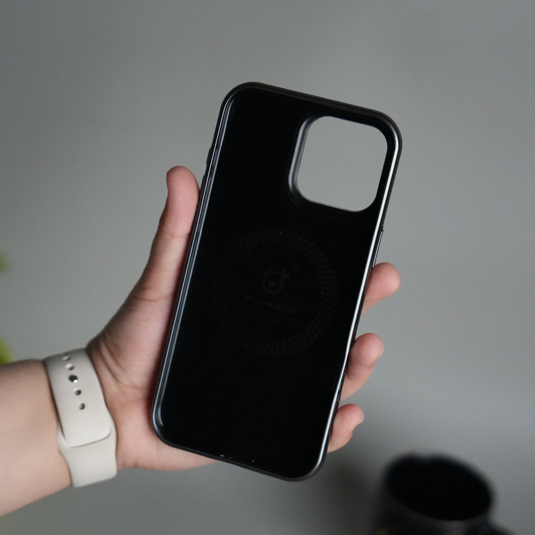 iPhone 16 Series Luxury Leather Magnetic Ring Case | Metal Camera Frame and Kickstand Cover