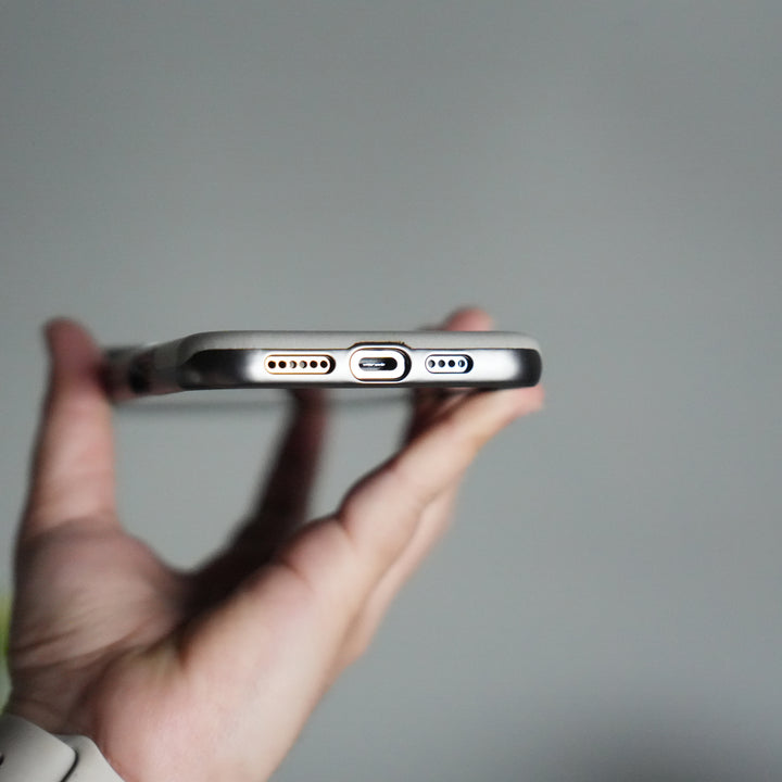 iPhone 16 Series Luxury Leather Magnetic Ring Case | Metal Camera Frame and Kickstand Cover