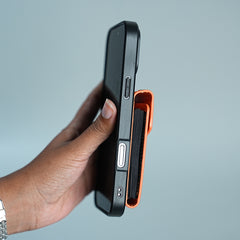 iPhone 17 Series Luxury Monogram Expandable Card Pocket Case with Detachable Strap