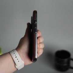 iPhone 15 Series Luxury Leather Magnetic Ring Case | Metal Camera Frame and Kickstand Cover
