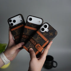 iPhone 17 Series Luxury Brand Cardholder Crossbody Sling Strap Case