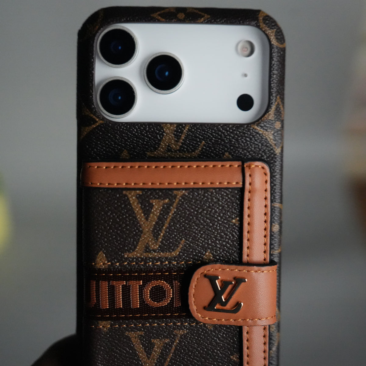 iPhone 17 Series Luxury Brand Cardholder Crossbody Sling Strap Case
