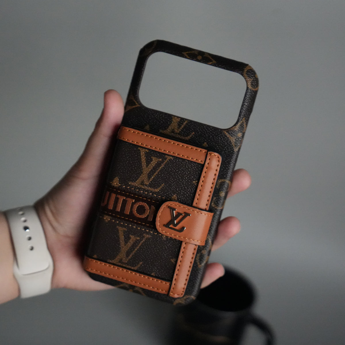 iPhone 17 Series Luxury Brand Cardholder Crossbody Sling Strap Case