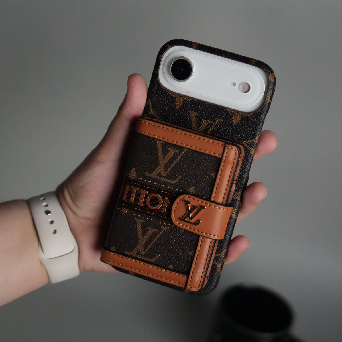 iPhone 17 Series Luxury Brand Cardholder Crossbody Sling Strap Case