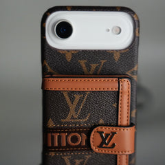 iPhone 17 Series Luxury Brand Cardholder Crossbody Sling Strap Case