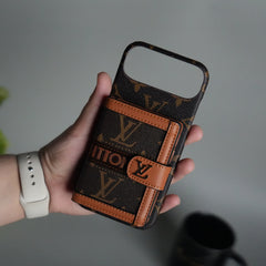 iPhone 17 Series Luxury Brand Cardholder Crossbody Sling Strap Case
