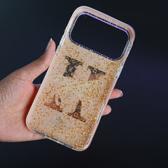 iPhone 17 Series Luxury H Style Horse Monogram Glitter Case
