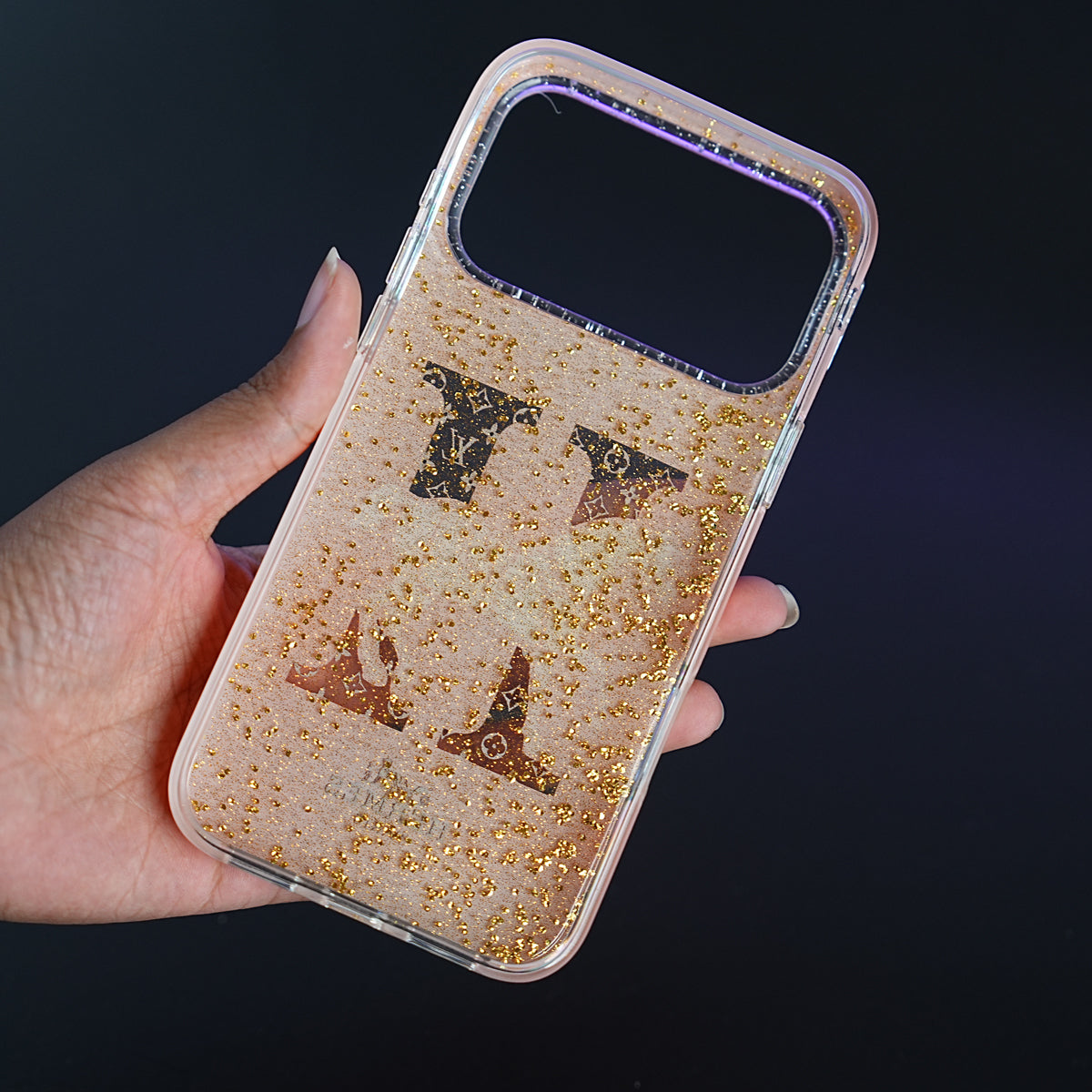 iPhone 17 Series Luxury H Style Horse Monogram Glitter Case