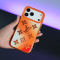 iPhone 17 Series Luxury Monogram Glitter Transparent Protective Case