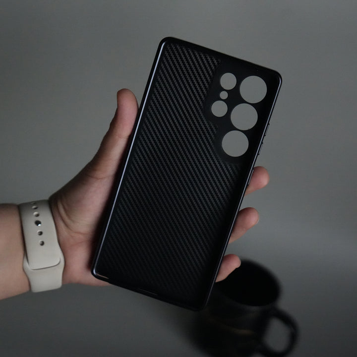 Galaxy S24 Ultra Carbon Design Mag Ring Case Slim Protective Cover