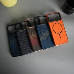 iPhone 17 Series Carbon Design Mag Ring Case Slim Protective Cover