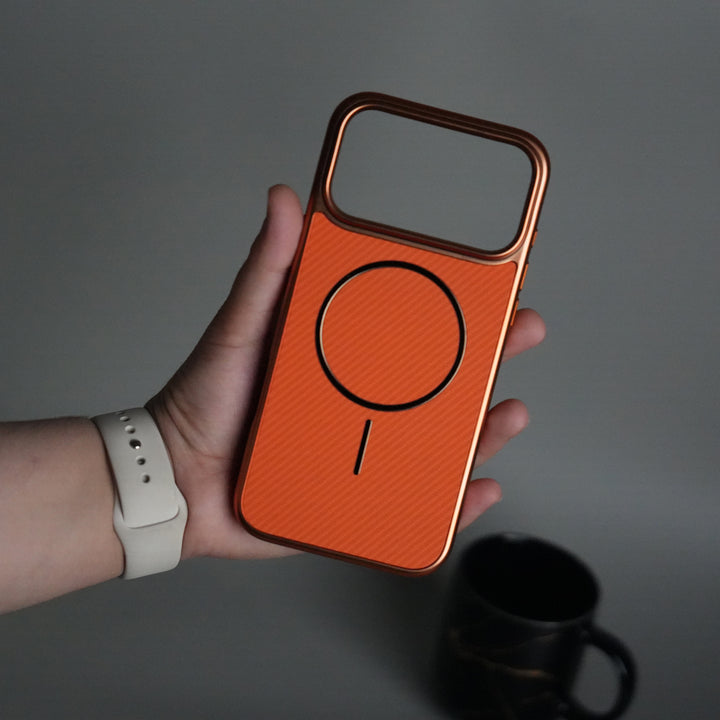 iPhone 17 Series Carbon Design Mag Ring Case Slim Protective Cover