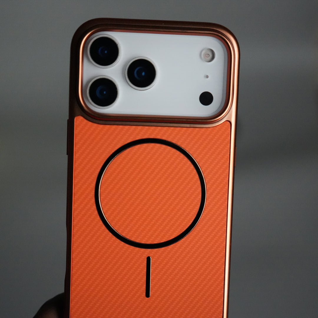 iPhone 17 Series Carbon Design Mag Ring Case Slim Protective Cover