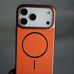 iPhone 17 Series Carbon Design Mag Ring Case Slim Protective Cover