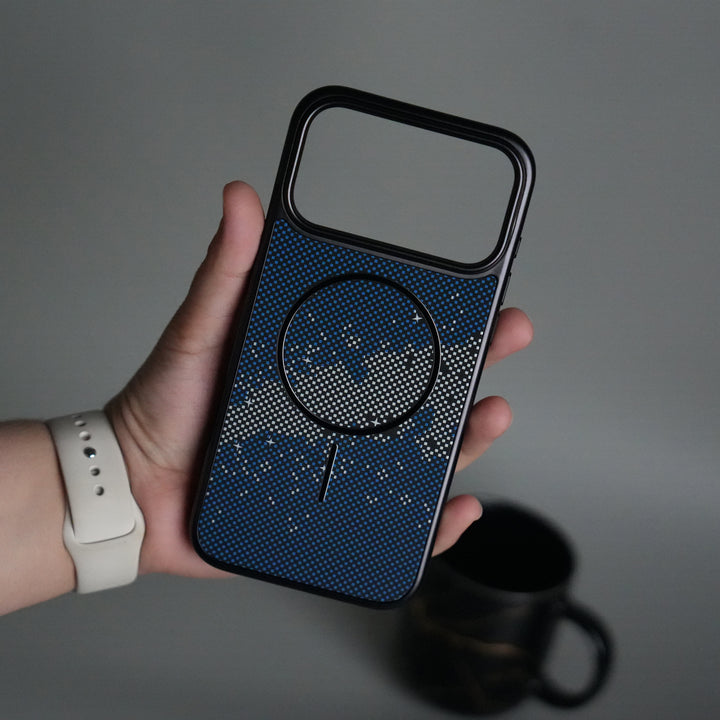 iPhone 17 Series Carbon Design Mag Ring Case Slim Protective Cover