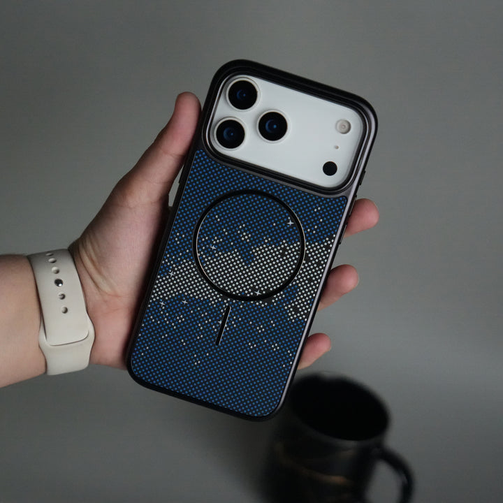 iPhone 17 Series Carbon Design Mag Ring Case Slim Protective Cover