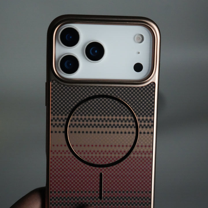 iPhone 17 Series Carbon Design Mag Ring Case Slim Protective Cover