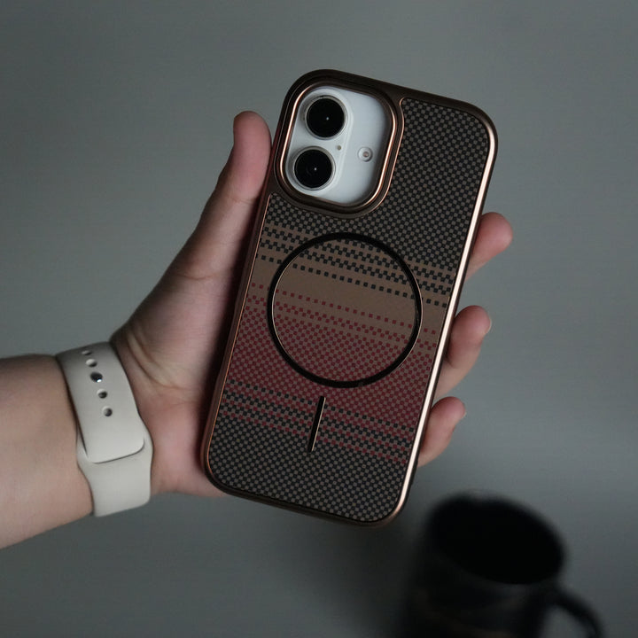 iPhone 17 Carbon Design Mag Ring Case Slim Protective Cover