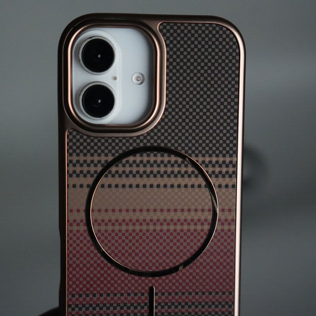 iPhone 17 Carbon Design Mag Ring Case Slim Protective Cover