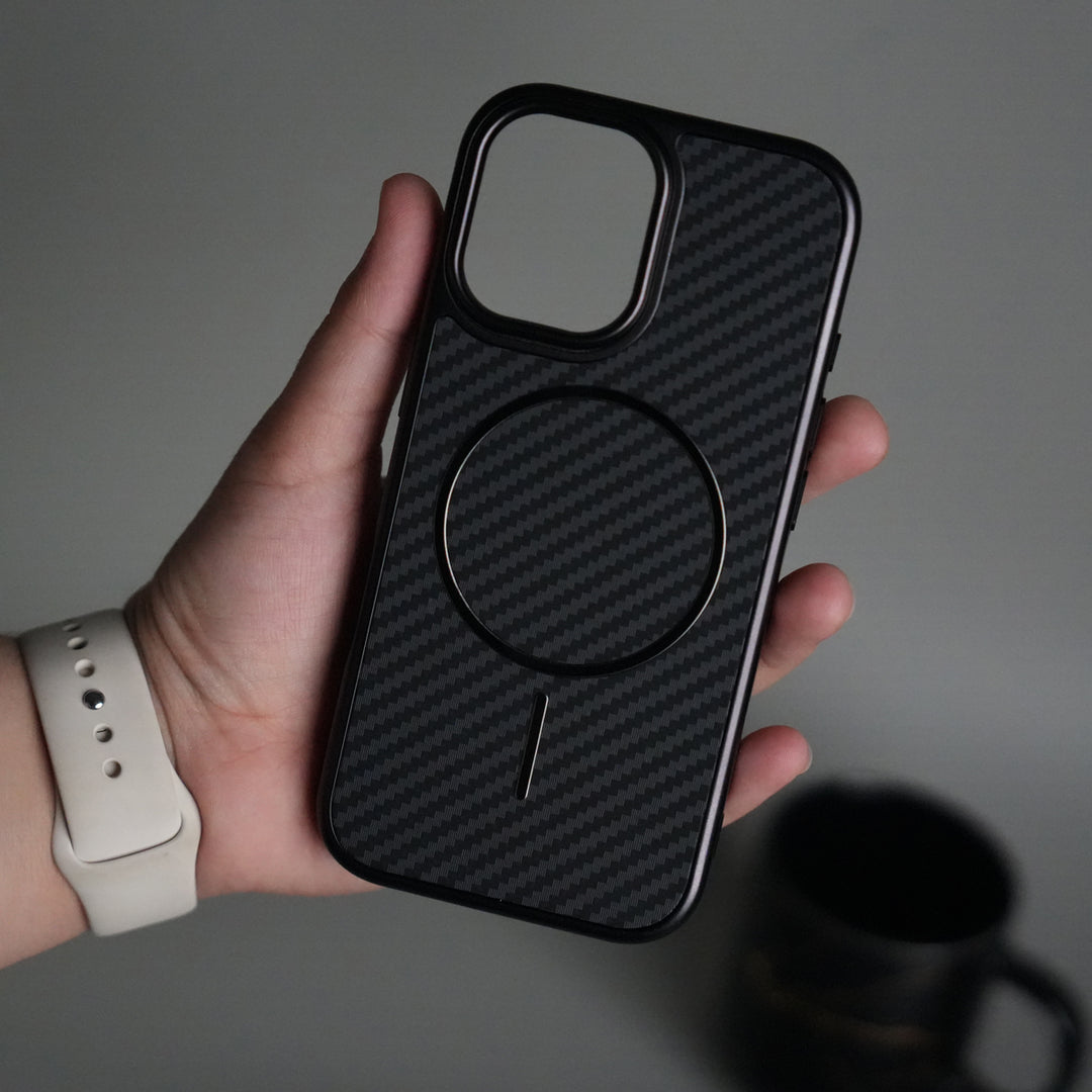iPhone 17 Carbon Design Mag Ring Case Slim Protective Cover