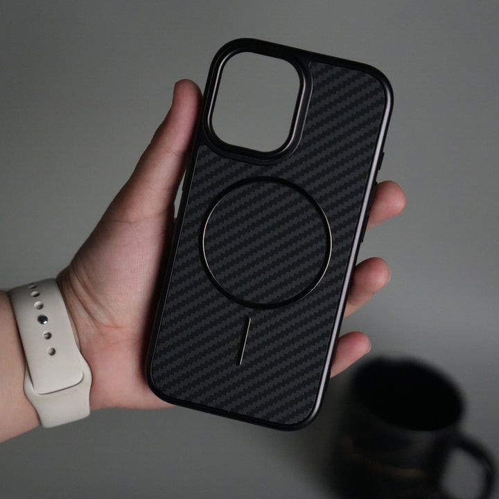 iPhone 17 Carbon Design Mag Ring Case Slim Protective Cover