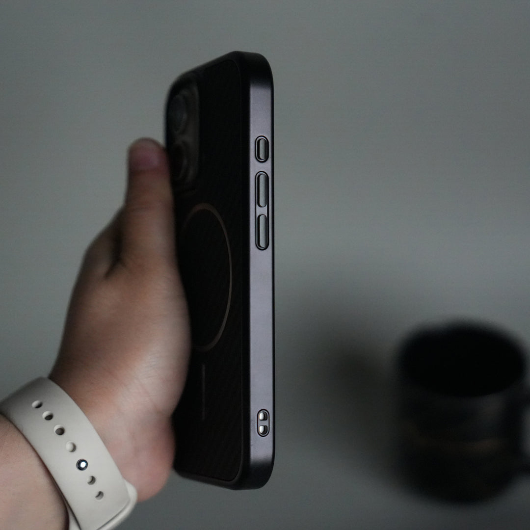 iPhone 17 Carbon Design Mag Ring Case Slim Protective Cover