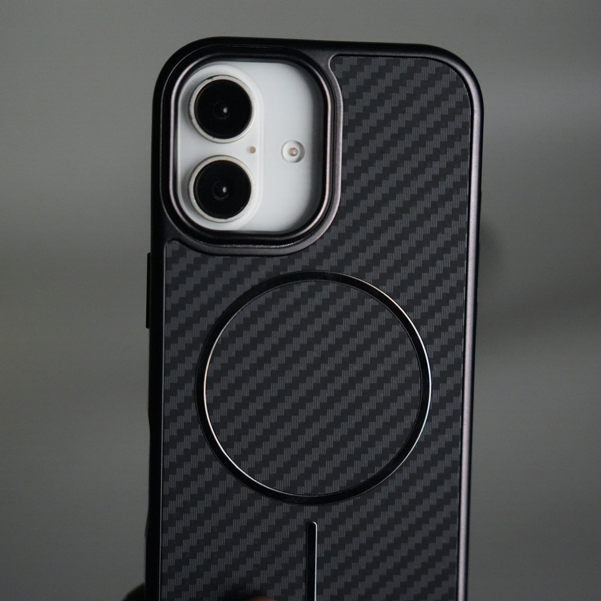 iPhone 17 Carbon Design Mag Ring Case Slim Protective Cover