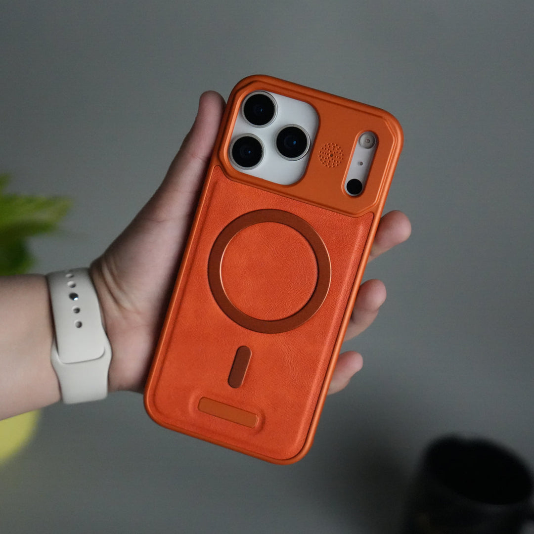 iPhone 17 Pro Cover Frameless PU Leather Case