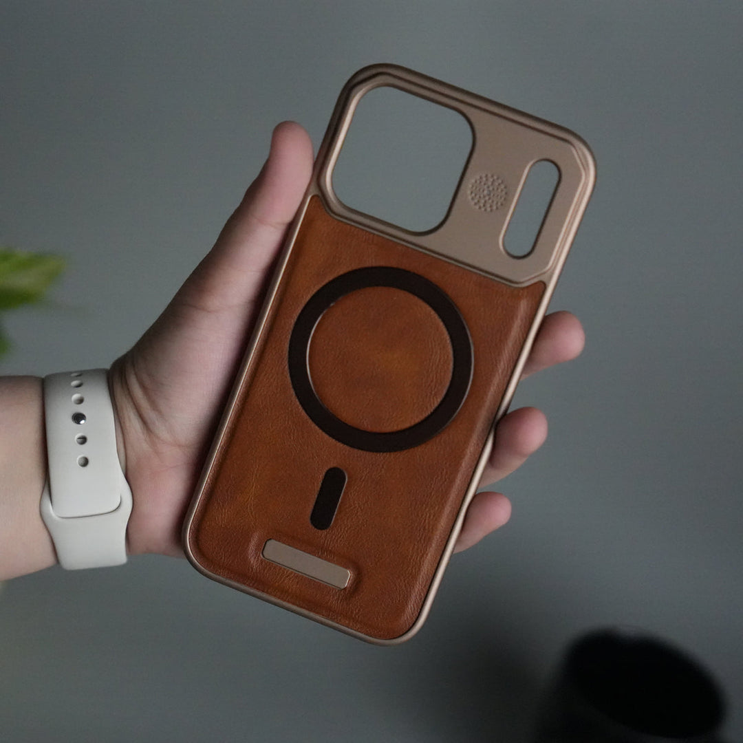 iPhone 17 Pro Cover Frameless PU Leather Case