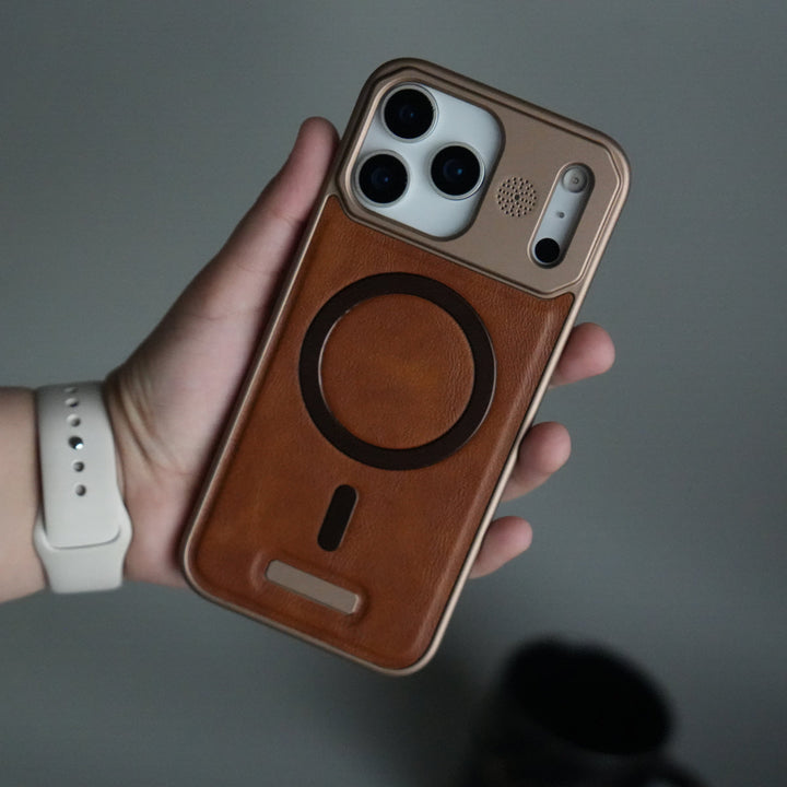 iPhone 17 Pro Cover Frameless PU Leather Case