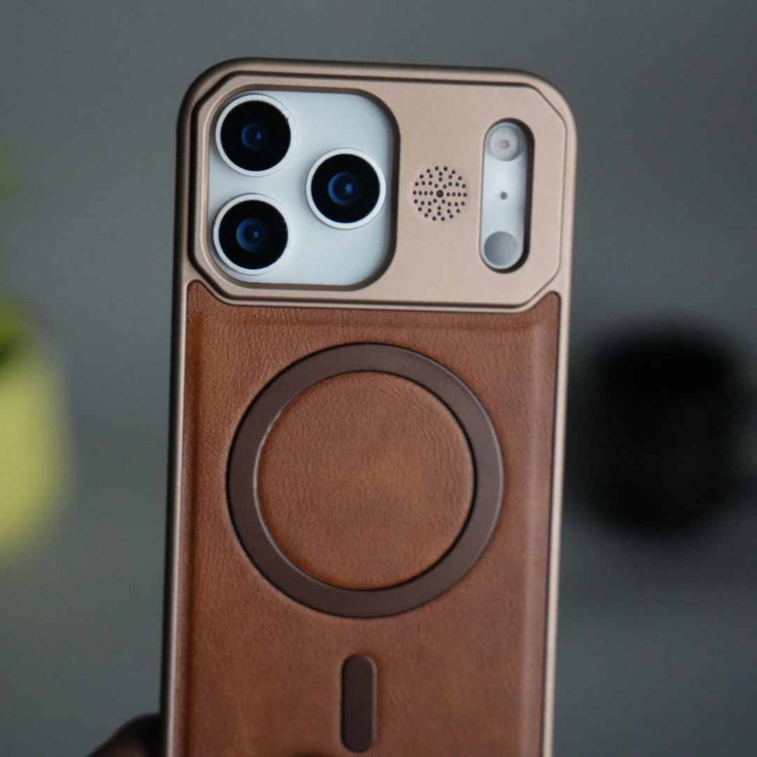iPhone 17 Pro Cover Frameless PU Leather Case