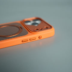 iPhone 17 Series Carbon Fiber Texture Ring Stand Protective Case Cover