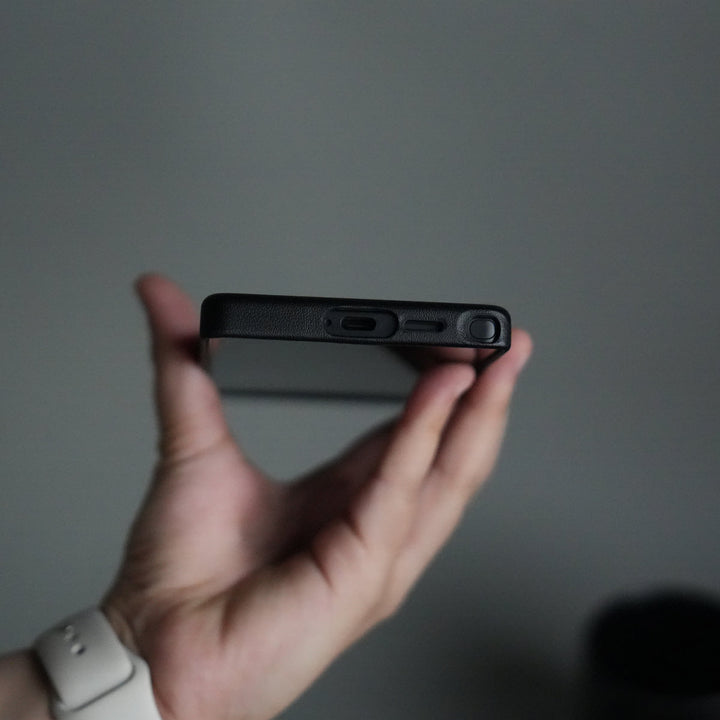 Galaxy S25 Ultra PU Leather Case with Metal Camera Frame & 360° Rotating Metal Stand