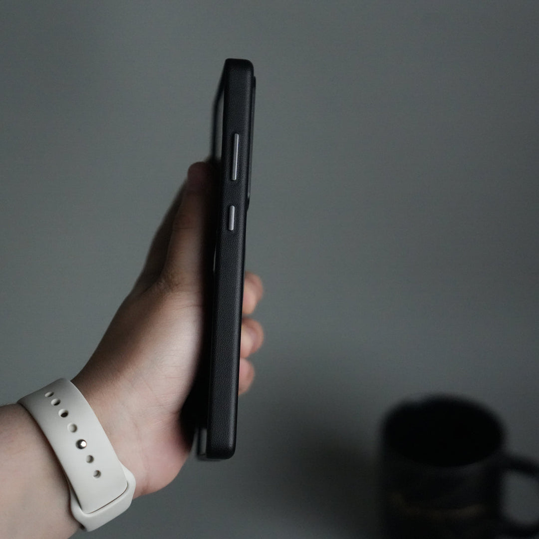 Galaxy S25 Ultra PU Leather Case with Metal Camera Frame & 360° Rotating Metal Stand