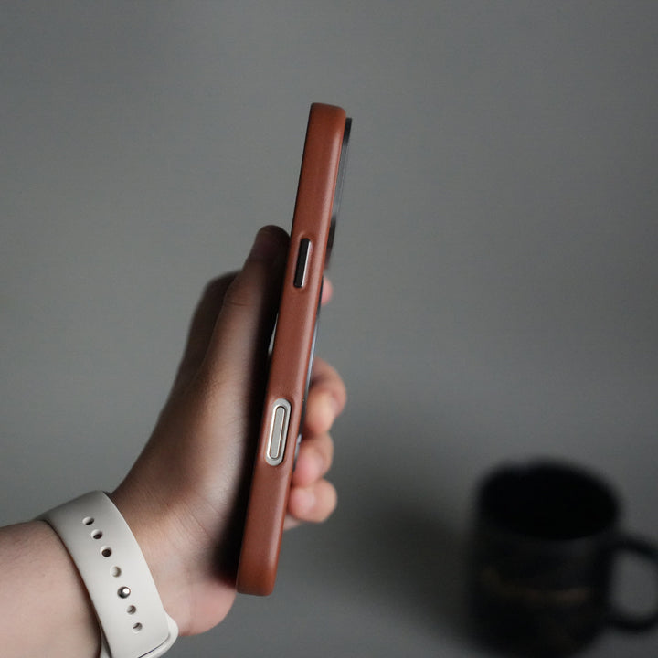 iPhone 17 Pro Max PU Leather Case with Metal Camera Frame & 360° Rotating Metal Stand