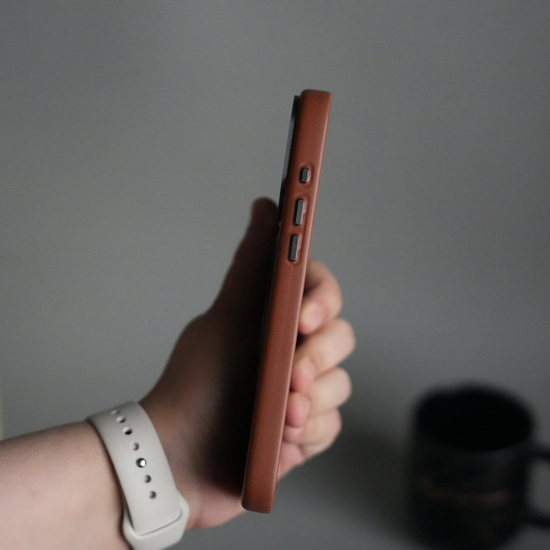 iPhone 17 Pro Max PU Leather Case with Metal Camera Frame & 360° Rotating Metal Stand