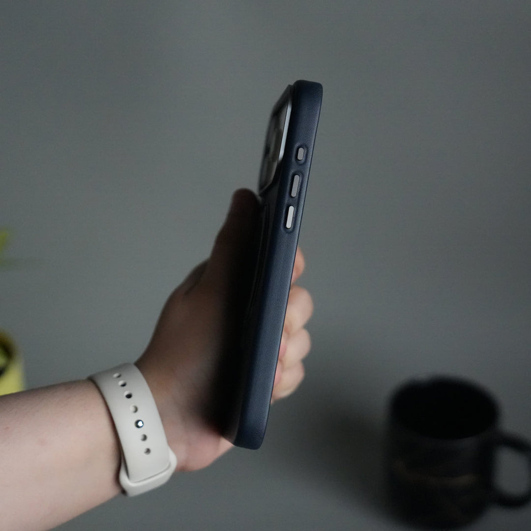 iPhone 17 Pro Max PU Leather Case with Metal Camera Frame & 360° Rotating Metal Stand