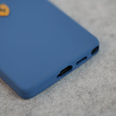 Samsung Galaxy S24 Ultra Sports Car Logo Liquid Silicone Case Cover ( Blue )