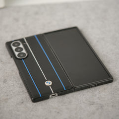 Samsung Galaxy Z Fold 5 BMW Blue White Line Design Case Cover