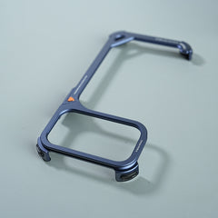 iPhone 17 Series Aluminum Alloy Metal Bumper Frame with Foldable Stand