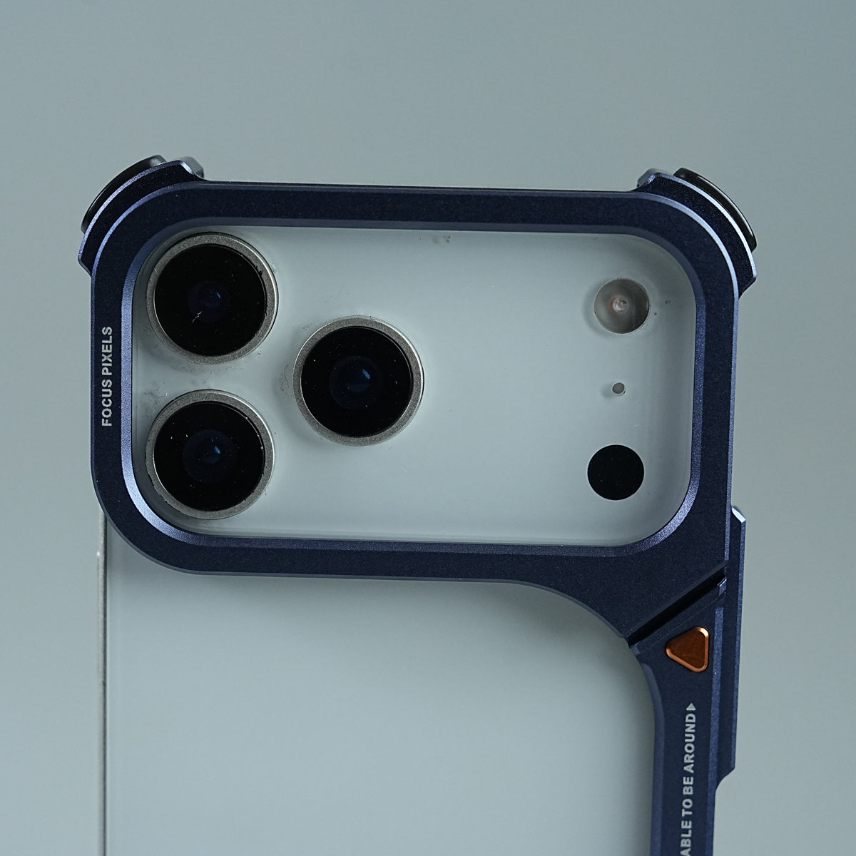 iPhone 17 Series Aluminum Alloy Metal Bumper Frame with Foldable Stand