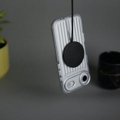 iPhone 17 Air MagSafe Suitcase Design Case | Shockproof Ribbed Texture Back Cover